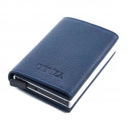 genuine-leather-mechanical-card-holder-wallet-navy-blue-ru